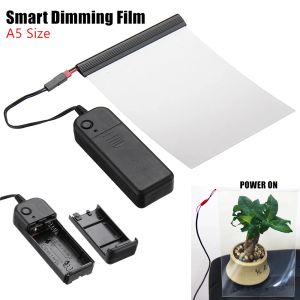 Control Window Glasses Customized Electric Selfadhesive PDLC Smart Dimming Film PDLC Switchable Transparent Smart Film A5 Size 15*20cm