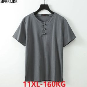 シャツ日本スタイルの男性Tシャツヴィンテージタンスーツプラスサイズ8xl 9xl 10xl 11xl夏の半袖男トップティールースブルーTシャツ66