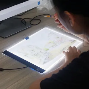 Таблетки A4/A5 Трехровневые Dimmable Lead Light Light Graphics Pad Pad Pad Pode Board Электрическая живопись таблетки детские образовательные искусства игрушки