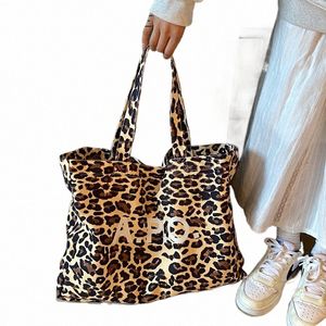Design leopardo sexy 2023 Big borse per negozi di negozi FI coreano per donna borsetta borsetta Borsa di grande capacità N0KV#