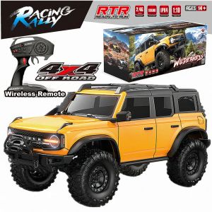 Car 2023 New 1:10 Huangbo R1001 Fierce Horse Fullscale Rc Remote Control Model Car Simulation Highspeed Offroad Climb Toy Gifts