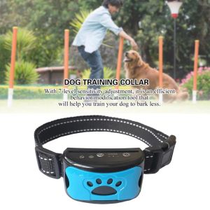 Abschreckungsmittel VIP -Link USB -wiederaufladbare Hunde Training von Kragen Ultraschallhund -Hunde Anti -Belling -Stopp bellen Vibrations wasserdichte Kragengeräte