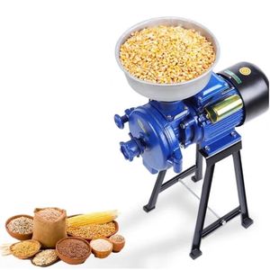 3000W Yüksek Güçlü Elektrik Besleme Değirmeni Islak ve Kuru Tahıllar Öğütücü Mısır Tahıl Pirinç Kahve Buğday Un Değirmeni Öğütme Makinesi