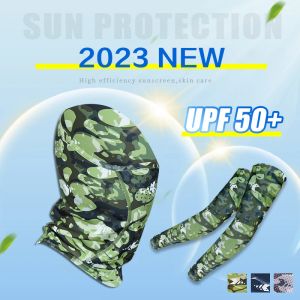 Accessori 23 LSP UPF50+ Maschera da pesca Anti UV Gateter/maniche a braccio Protettore braccio Feel Ice Assicamento rapido traspirante in giro per l'esterno Sport