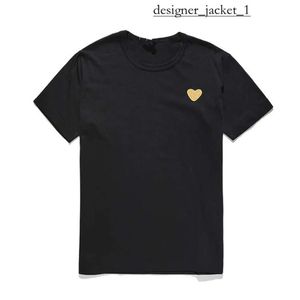 Tshirt designer di Commer des Garcon Maglietta Rossa uomini alla moda e coppia femmina a manica corta gioca a maglietta sciolta di cotone a secco rapido e ricamato