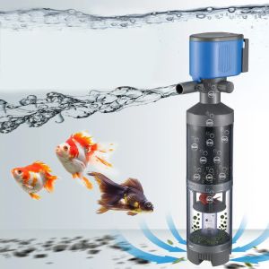 Tillbehör 110V 220V Aquarium Filter 5in1 Skåp för Fish Tank Air Pump Air Oxygen Aquarium Water Pump Closestool Urinal Water Pipe Munstycke