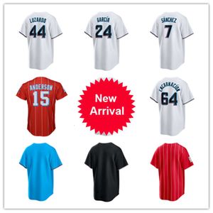 Miami Custom Marlins Baseball Jerseys AJ Puk 28 Trevor Rogers 18 Sixto Sanchez 66 Tanner Scott 20 Burch Smith 62 George Soriano 60 Ryan Weathers