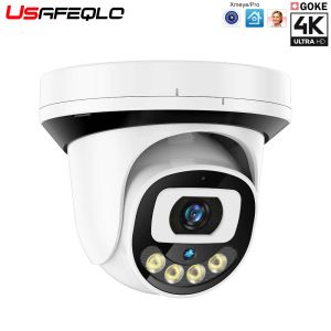 USAFEQLO POE IP Kamera Kontrolü 5MP Süper HD Gece Görüşü P2P Yüz Algılama Dış Mekan Dome Akıllı Ev Video Gözetimi Xmeye Pro NVR