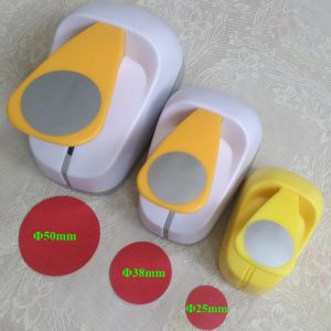 Embossing 5cm 3.8cm 2.5cm Round shape craft punch set children manual DIY hole punches cortador de papel de scrapbook School Circle punch