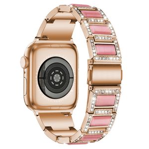 Diamond Watch Strap per Apple Iwatch 1/2/3/4/5/6/7/8 Gioielli Fashion Stone Watch Straps