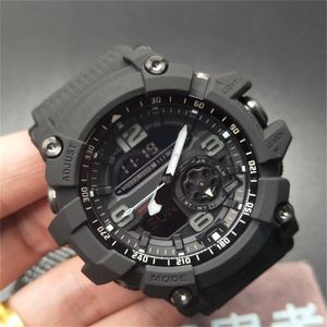 Iced Out Watch Sports Digital Quartz Men's Watch Full Function World Time Time Compass Led Auto Hand Lifting Light 1000 Series