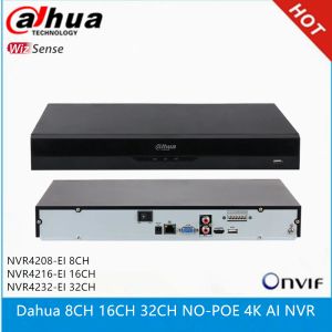 LENS DAHUA NVR4208EI 8CH NVR4216EI 16CH NVR4232EI SENZA PORTS POE Wizsense 4K AI NVR MAX SUPPORTO 12MP IP CAMERA