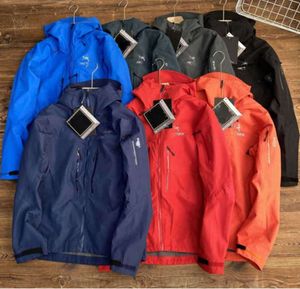 Arc Men Designer Storm Jacket Clip Lightweight Waterproof Breattable Hooded Coat Women Outdoor Cardigan Versatile Top Tidal Flow Design 6809ESS