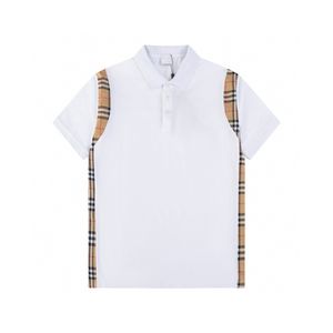 Polo Shirt Designer Polos koszule dla mężczyzny moda fokus haft haft haft podwiązka małe pszczoły printowanie ubrania ubrania tee czarno -białe męskie t shirtq129