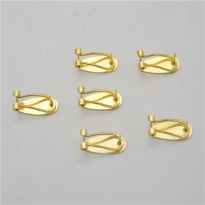 Componenti 100pcs 8,5*18,5 mm Materiale in rame Clip Ellispseshaped Evering Mepts Oreger Retroing