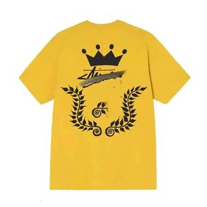 Tasarımcı Stusssy Tshirts Üstler Kısa Kollu Kadınlar Zartı Baskılı Tshirtler Yuvarlak Boyun Külot Çiftler Tee Pamuk High Street 8 Ball High Street Gömlek 143