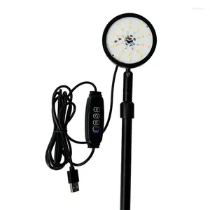 Grow Lights Full Spectrum LED Growing Light For Indoor Plants 8 Level Dimmable Lamp With Timer Auto On Off Timing Plant