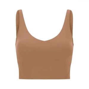 Designer Lelemon Yoga Tank Womens Bra Classic Populära Soft Tank Gym Crop Lelemon Yoga Vest Beauty Back Pock Proof med avtagbar 501