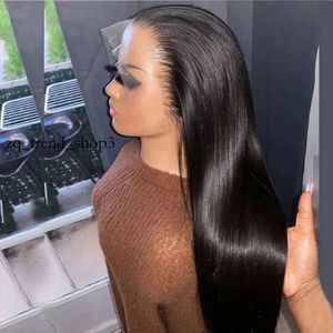 30 40 Zoll gerade transparent 13x6 HD Spitze Frontales menschliches Haar Perücken 250 Dichte Brazilian Remy 13x4 Spitzen -Vorderperücken 32