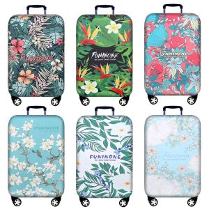 Tillbehör Bagage Protective Cover Flower Tjockning Travel Cover Trolley resväska täcker elastisk bärresistenta rullande resetillbehör