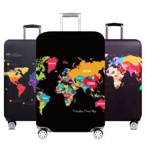 Accessories Hot Sale Map Luggage Cover Elastic Luggage Protective Cover 1832 Inch Trolley Case Suitcase Case Dust Cover Travel Accessories