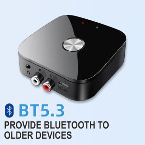 アダプターワイヤレスBluetoothCompatible RCA Receiver 5.1 Aptx HD 3.5mmジャックAuxアダプターテレビ用2RCA BT5.0オーディオレシーバー用スピーカー用のオーディオレシーバー