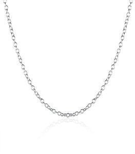 925 Necklace Silver Chain Fashion Jewelry Sterling Silver EP Link Chain 1mm Rolo 16 24 Inch1581864