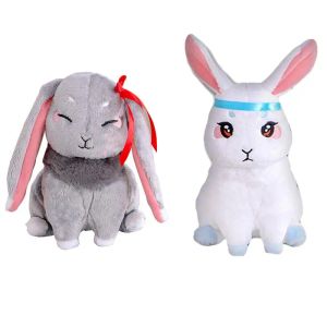 Kissen Großmeister der dämonischen Kultivierung Wangji Wei Wuxian Rabbit Bunny Bl Plush Toy Cosplay Plüsch Puppe für Mo Dao Zu Shi Anime -Fans