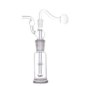 2st 10 mm kvinnlig glasolja brännare bong hopah honungskaka rökning vattenrör tjocka pyrex klart hård återvinnare dab rigg hand bongs med manlig glas olje brännare rör