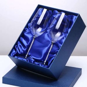 Toasting 350-470ML Wedding Whisky Crystal Champagne Flutes Glasses Drink Cup Party Marriage Wine Decoration Cups for Parties Gift Box s