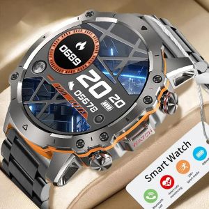 CONTROLLO 2024 NUOVI UOMINI SPORT OUTDOOR SMARTWATCH 360 AMOLED HD Schermo Health Health Frequenza Monitoraggio Smart Watch Bluetooth Calling Oro