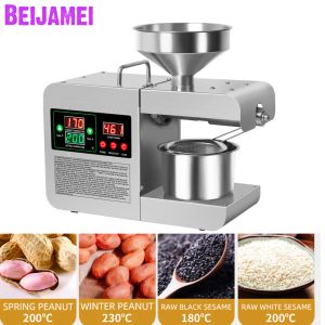 Pressers Beijamei Automatic Oil Press Machine X8S RG312 Hushållet Intelligent Sesame Peanut Walnut Oi Extractor Presser