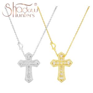 Collane Shadowhunters 100% Real 925 Sterling Silver Crosses Collana