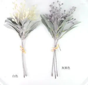 Flores decorativas White Wattle Bunch Home Decoration Artificial Flower Ornament Floral 50 Tulips