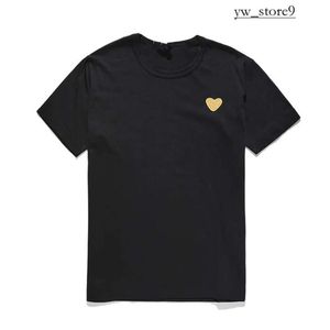 Commes des Garcon Designer Tシャツレッドハートファッションメンと女性カップルプレイTシャツゆるいクイックドライコットン刺繍コムDes Garcon Tシャツ6464