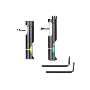 Escopos Detector de nível óptico de nível de espingarda de bolha tática com montagem de base de 11 mm/20mm para acessório de caça a trilhos de tecelão de 11 mm/20 mm