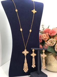 Halsband ACKING 4st Bridal Zirconia Full smyckesuppsättningar för Women Party, Luxury Dubai Nigeria CZ Crystal Wedding Halsbandsuppsättningar