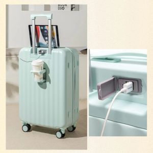 Carry-Ons Luggage Case Female Trolley Male Student 18 Inch Boarding Code Box Trendy Travel Box Large Capacity Suitcase Package Trunk Bags