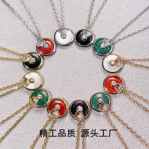 High Quality Luxury Necklace Kajia V Gold Version Talisman for Women Plated with 18k Rose Natural White Fritillaria Agate Collar Chain