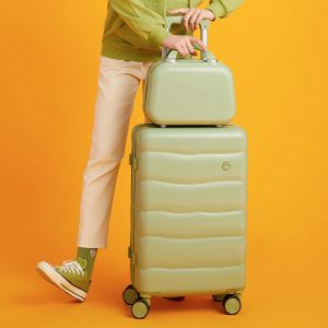 Luggage Rolling luggage set 20 inch carry on cabin trolley luggage case big large capacity woman fashion Makeup case rolling luggage