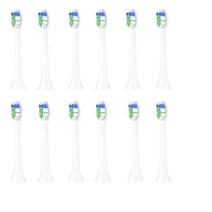 Heads 12pcs Teste di spazzolino da denti diamantato per Sonici Fits 2 Serie Proresults FlexCare Healthy White Platinum EasyClean Gum Health