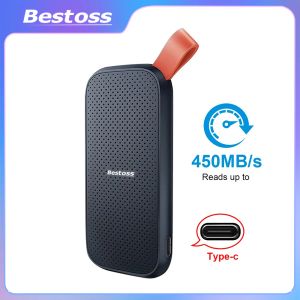 Drives Bestoss Portable Zewnętrzny SSD 1TB Zewnętrzny dysk twardy Flash USB 3.1 TYPEC 2TB Hard for Laptop Mobile BP10341