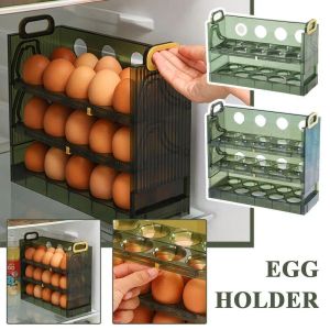 Organisation Egg Box Storage Box Seitentür des Kühlschranks 30/20 Grid Küchenorganisator