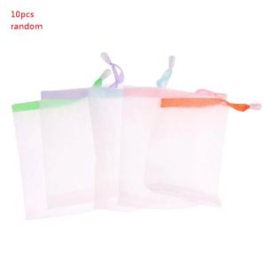 Piatti 10pcs 9x15 cm Borse di sapone in schiuma di deposito giapponese faprile per il detergente per il viso