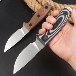Promozione H2045 Sopravvivenza da esterno Knife dritta 9CR18Mov Stone Wash Blade Tang G10 G10 Hand Outdoor Camping Hunting Hunting Fix Blade Fila With With Kydex