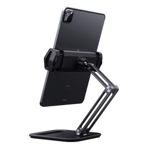 Stands Aluminium Tablet Stand Desktop Phone Tablet Holder Stand Flodabel Justerbar 513Inch Tablet Telefon Desktop Mount för iPad Pro12.9