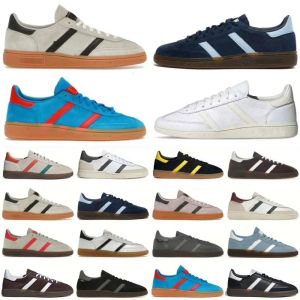 New Spezials Handball Spezial Almost Yellow Scarlet Navy Gum Aluminum Arctic Night Shadow Brown Collegiate Green White Grey Casual Shoe Sneakers Gym Shoes 87