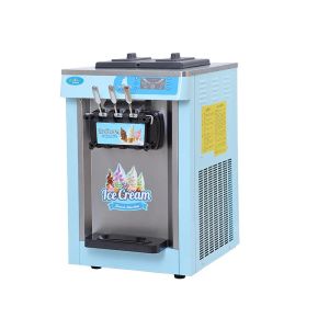 Makers Wholesale Counter Top 3 Flavor Soft Ice Cream Maker Machine Commercial Fruit Ice Cream Making Machine For Sale in Qatar