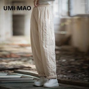 Calça feminina Umi mao winter algodão calça tipo de calça casual e quente espessada personalizada