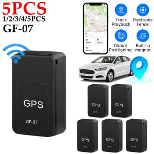 Trackers 15pcs GF07 Mini GPS Auto Tracker GPRS Tracciamento in tempo reale Antitheft Antilost Locarometro Localizzatore Pieta Pietatore SIM Message
